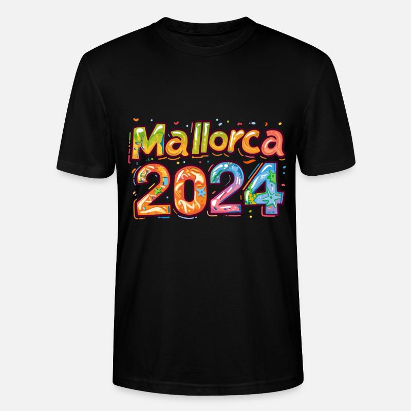 Mallorca 2024 Bunt - Stanley/Stella Unisex Bio-T-Shirt CRAFTER - Schwarz