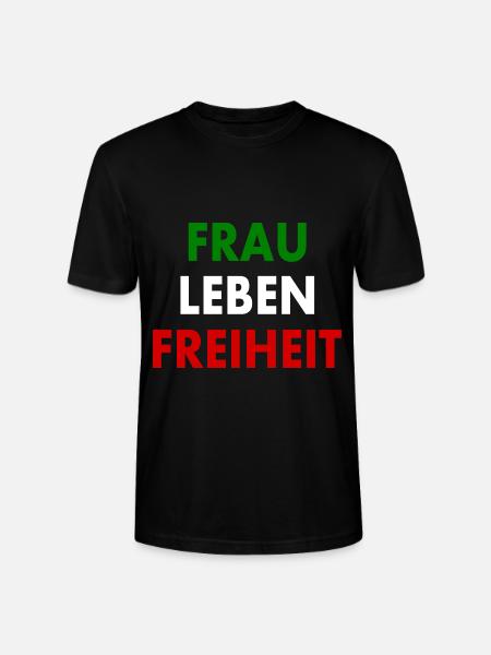 Frau leben freiheit - Stanley/Stella Unisex Bio-T-Shirt CRAFTER - Schwarz