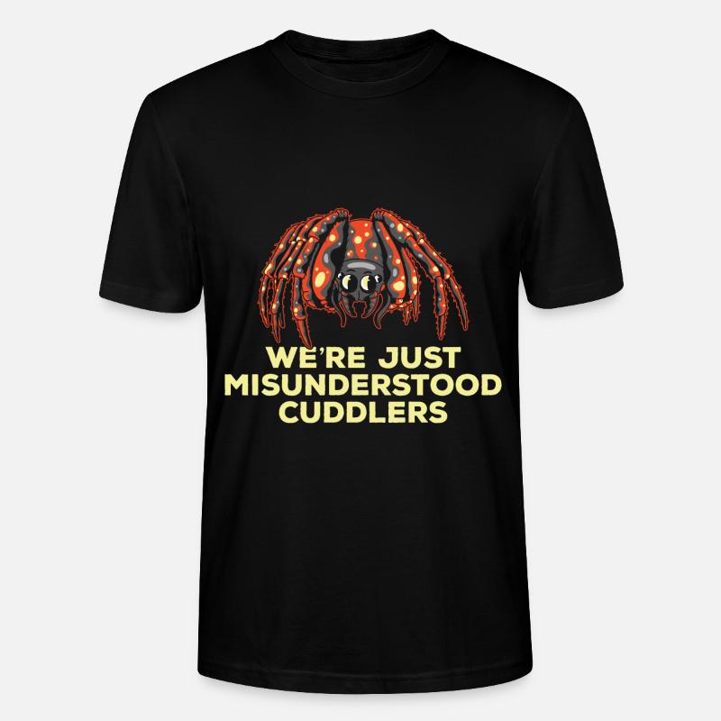 Misunderstood cuddly tarantula owners - Stanley/Stella CRAFTER Unisex Organic T-Shirt - black