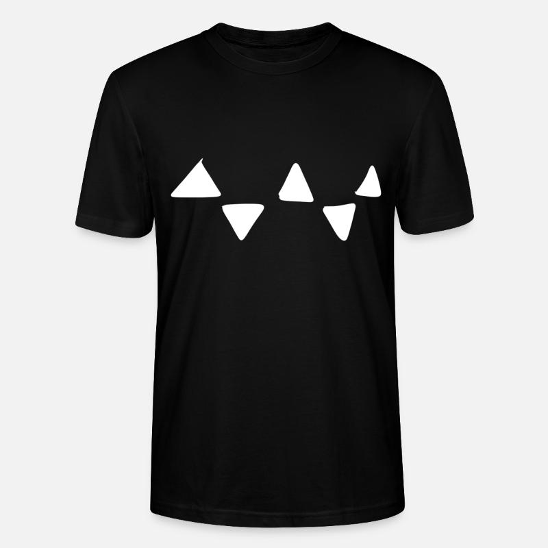 Triangular Pattern Triangular Shapes - Stanley/Stella CRAFTER Unisex Organic T-Shirt - black