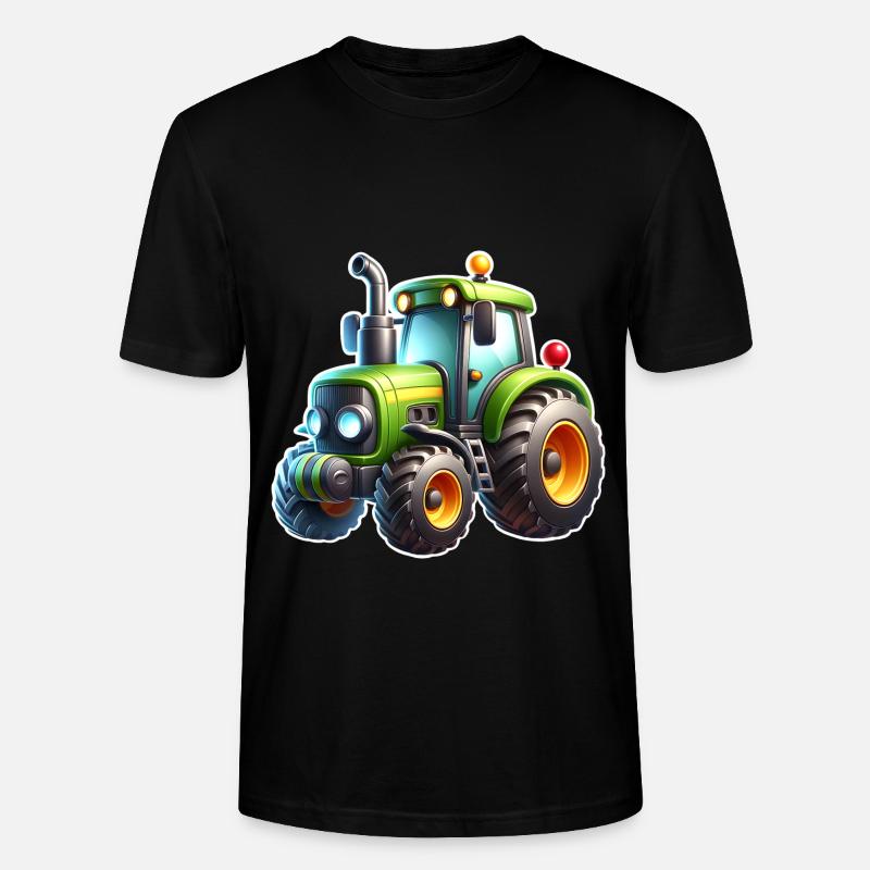 Tracteur - T-shirt bio CRAFTER Stanley Stella Unisexe - noir