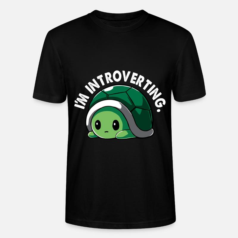 Schildkröte Introvertiert - Stanley/Stella Unisex Bio-T-Shirt CRAFTER - Schwarz