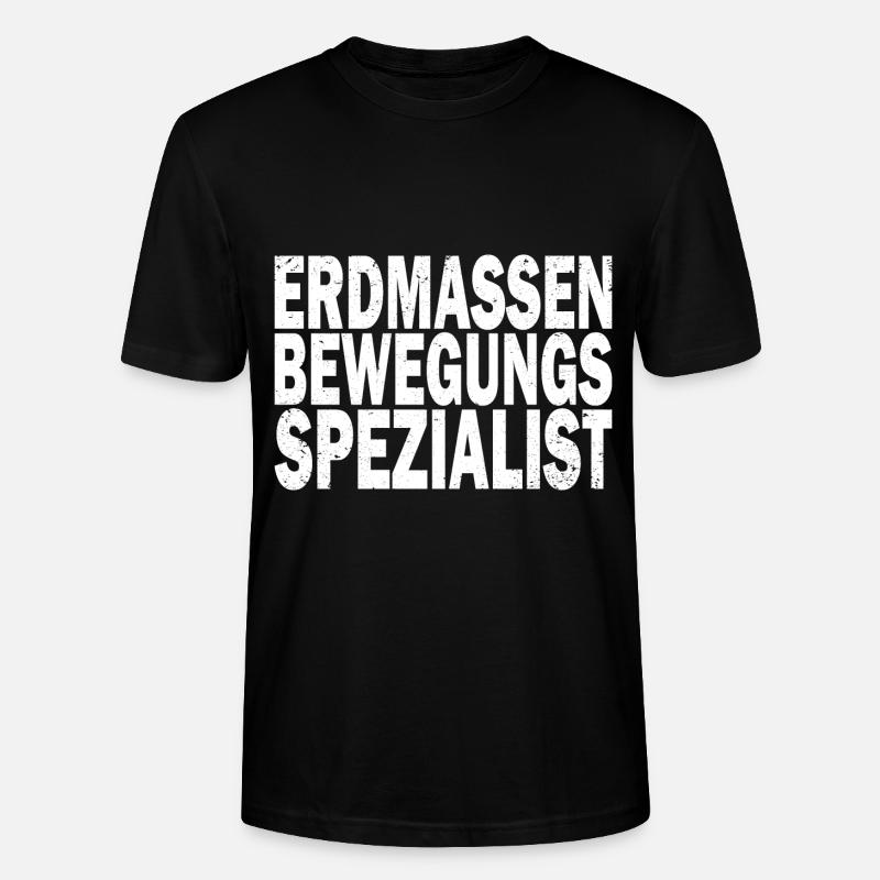 Bagger Baggerfahrer Baggerwagen - Stanley/Stella Unisex Bio-T-Shirt CRAFTER - Schwarz