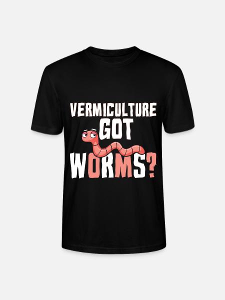 Vermiculture Got Worms - Stanley/Stella Unisex Bio-T-Shirt CRAFTER - Schwarz
