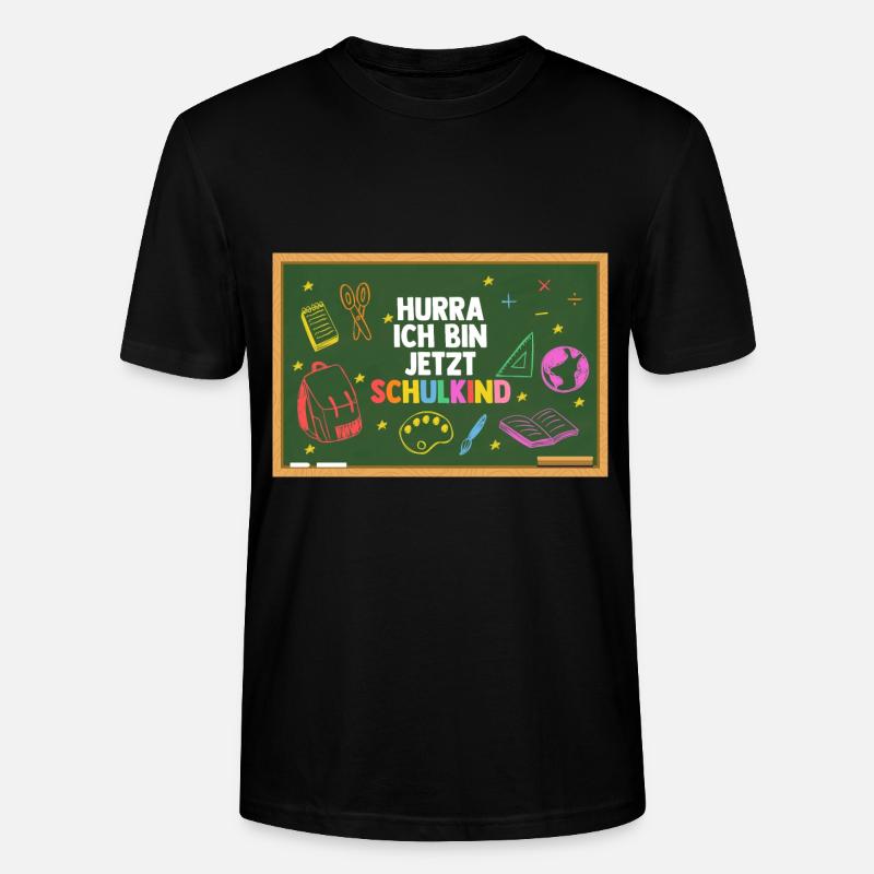 Erste Klasse Einschulung Erstklässler Schulkind - Stanley/Stella Unisex Bio-T-Shirt CRAFTER - Schwarz