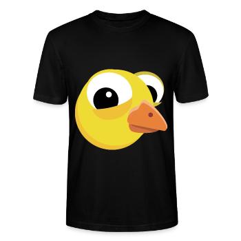Süßes Küken lustig Osterküken - Stanley/Stella Unisex Bio-T-Shirt CRAFTER - Schwarz - Vorne - Alina (178cm) & Michal (187cm)