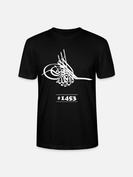 Osmanli tugrasi, Fatih Sultan Mehmet tugrasi, 1453 - T-shirt bio CRAFTER Stanley Stella Unisexe - noir