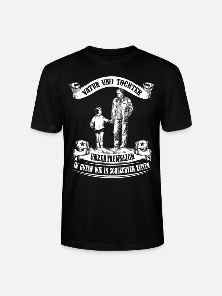 Father and daughter - inseparable - Stanley/Stella CRAFTER Unisex Organic T-Shirt - black
