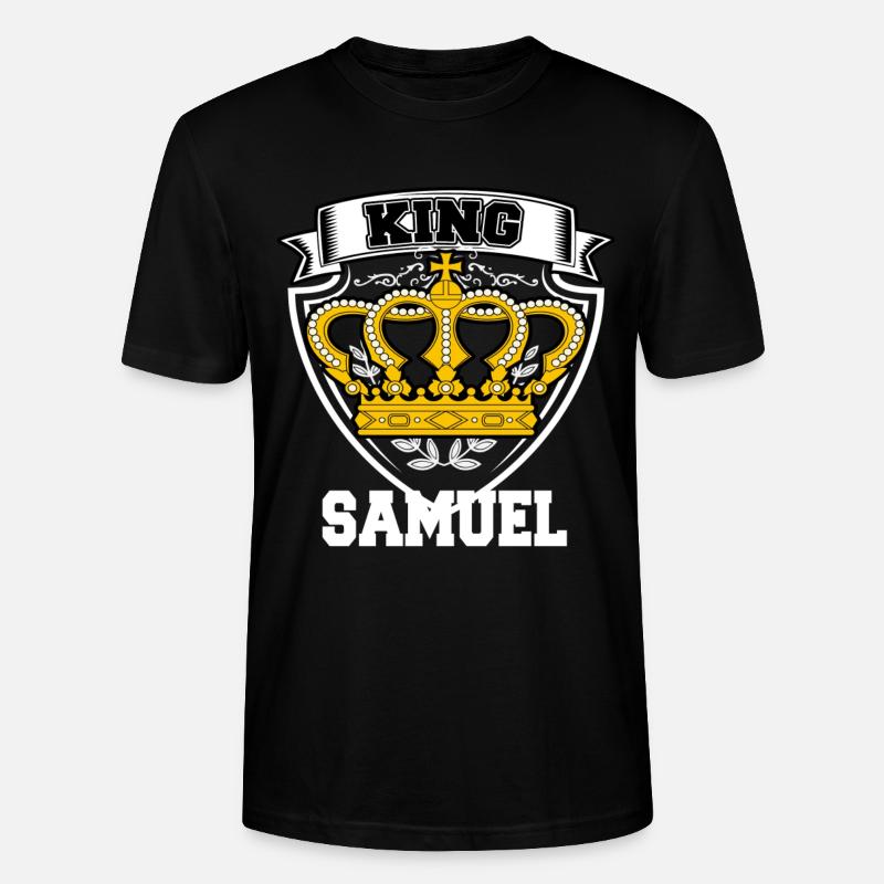 King SAMUEL - Stanley/Stella CRAFTER Unisex Organic T-Shirt - black