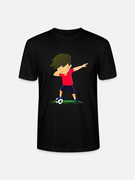 Footballer Dab - Stanley/Stella CRAFTER Unisex Organic T-Shirt - black