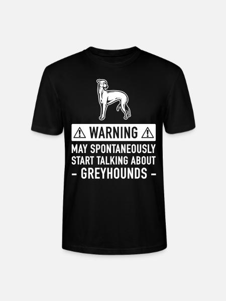 Funny Greyhound Gift Idea - Stanley/Stella CRAFTER Unisex Organic T-Shirt - black