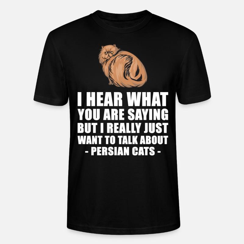 Chat persan mignon cadeau - T-shirt bio CRAFTER Stanley Stella Unisexe - noir