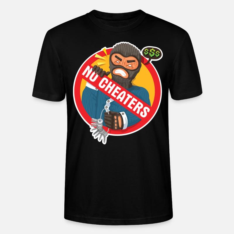 Schummeln wird nicht geduldet - Stanley/Stella Unisex Bio-T-Shirt CRAFTER - Schwarz