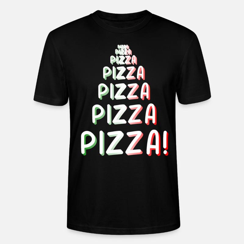 Pizza Pizza Pizza - Stanley/Stella Unisex Bio-T-Shirt CRAFTER - Schwarz