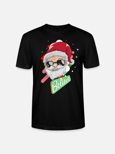 Weihnachtsmann - Stanley/Stella Unisex Bio-T-Shirt CRAFTER - Schwarz