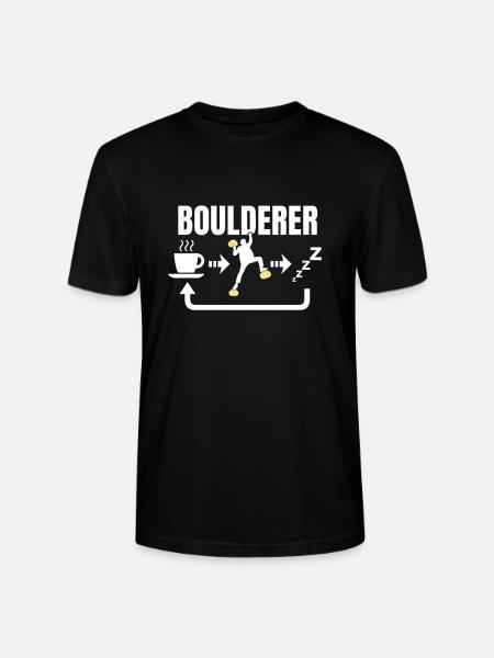 Bouldern - Stanley/Stella Unisex Bio-T-Shirt CRAFTER - Schwarz