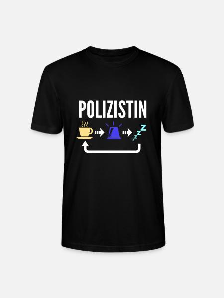 Polizistin - Stanley/Stella Unisex Bio-T-Shirt CRAFTER - Schwarz