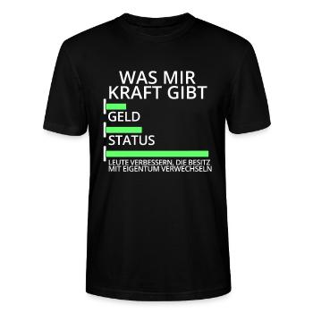 Jurastudium Jurastudent Anwalt Lustiger Spruch - Stanley/Stella Unisex Bio-T-Shirt CRAFTER - Schwarz - Vorne - Alina (178cm) & Michal (187cm)