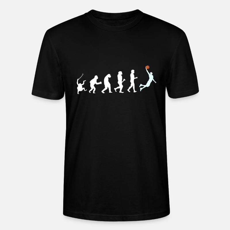 Basketball Evolution - Stanley/Stella Unisex Bio-T-Shirt CRAFTER - Schwarz