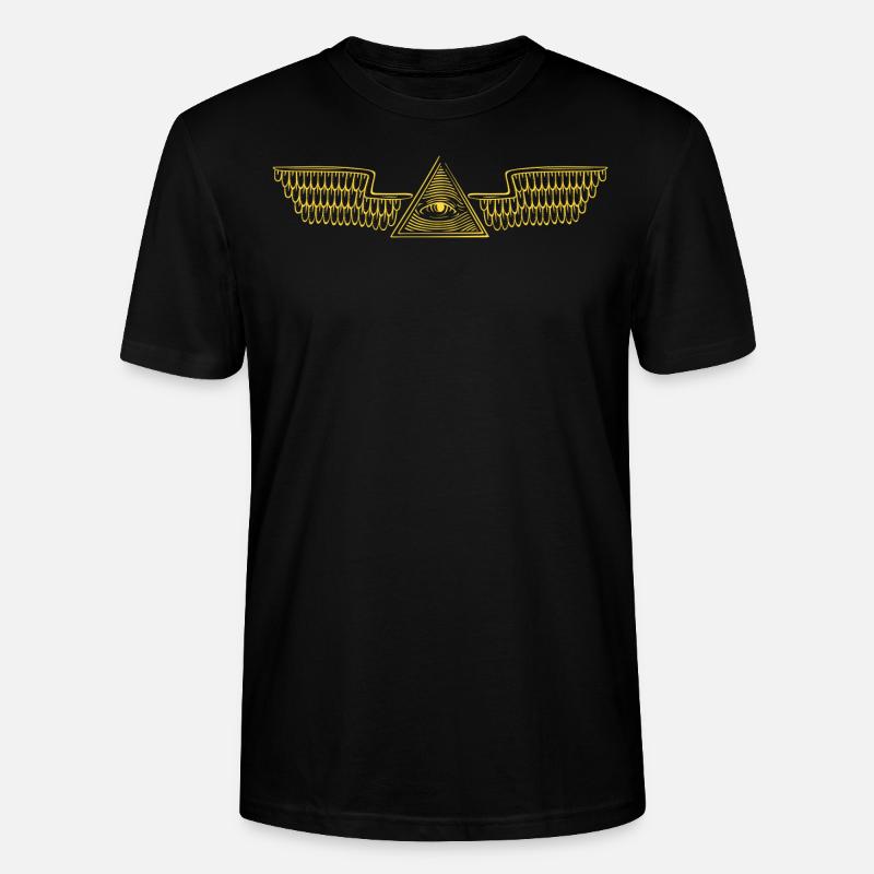 Illuminatti doré - T-shirt bio CRAFTER Stanley Stella Unisexe - noir