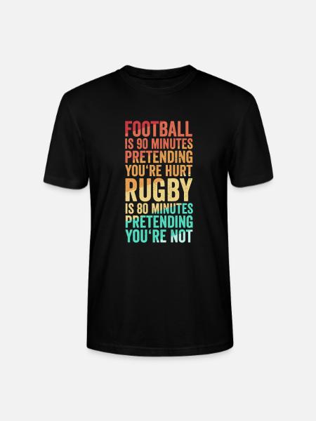 Conception drôle de rugby - T-shirt bio CRAFTER Stanley Stella Unisexe - noir