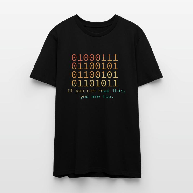 Programmeur si vous pouvez lire ce code binaire T-shirt bio CRAFTER Stanley Stella Unisexe