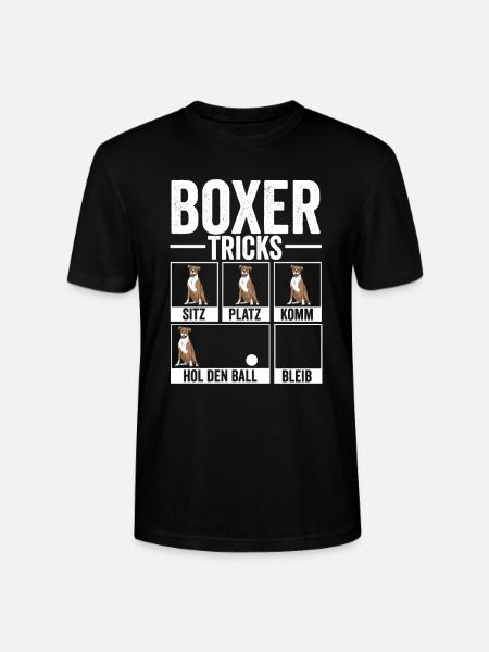 Deutscher Boxer Hundehalter Geschenk - Stanley/Stella Unisex Bio-T-Shirt CRAFTER - Schwarz