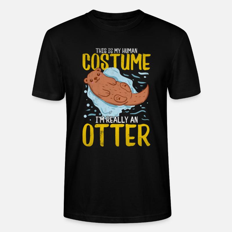 Otter - Stanley/Stella Unisex Bio-T-Shirt CRAFTER - Schwarz