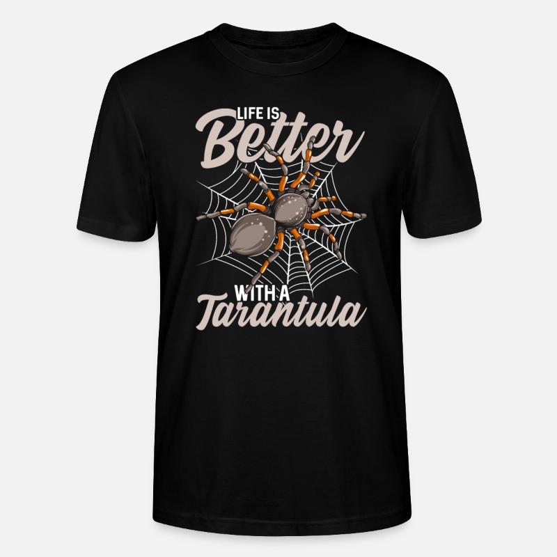 Spinne - Stanley/Stella Unisex Bio-T-Shirt CRAFTER - Schwarz
