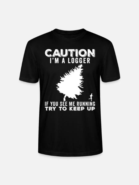 Logger Funny gift idea - Stanley/Stella CRAFTER Unisex Organic T-Shirt - black