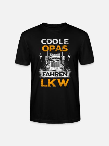 LKW Opa Geschenkidee - Stanley/Stella Unisex Bio-T-Shirt CRAFTER - Schwarz