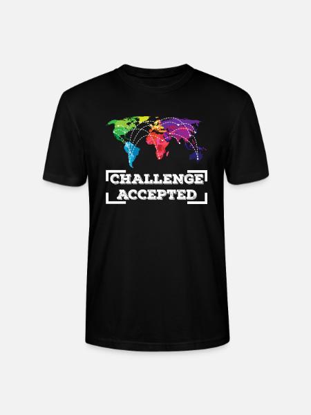 TRAVELING: Challenge Accepted - Stanley/Stella CRAFTER Unisex Organic T-Shirt - black