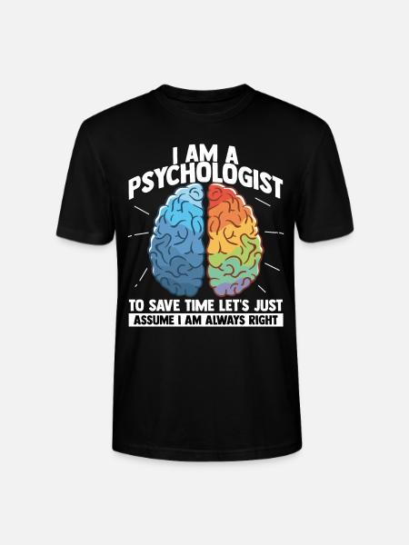 Psychology Brain Psychobilly Freud Therapist - Stanley/Stella CRAFTER Unisex Organic T-Shirt - black