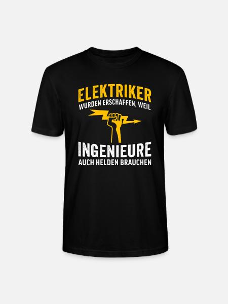 Geschenk für Elektriker - Stanley/Stella Unisex Bio-T-Shirt CRAFTER - Schwarz