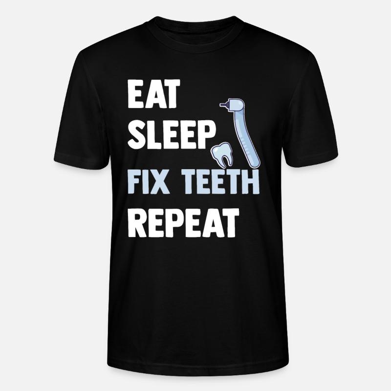 dentiste - T-shirt bio CRAFTER Stanley Stella Unisexe - noir