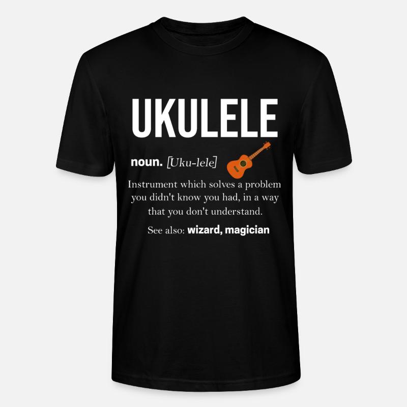 Ukulele - Stanley/Stella Unisex Bio-T-Shirt CRAFTER - Schwarz