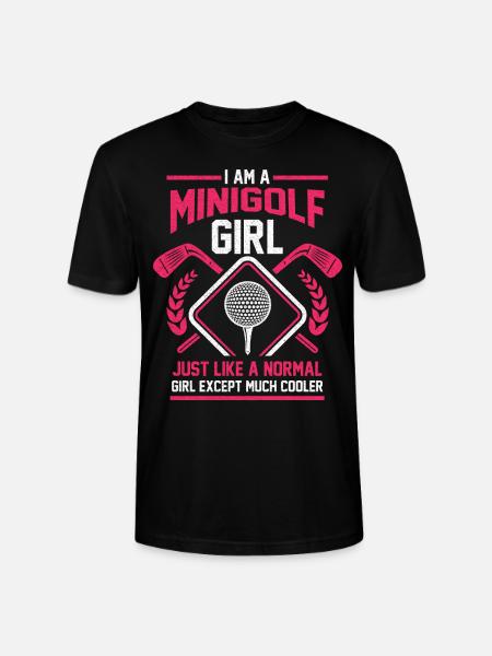 golf girl golfing gift - Stanley/Stella CRAFTER Unisex Organic T-Shirt - black