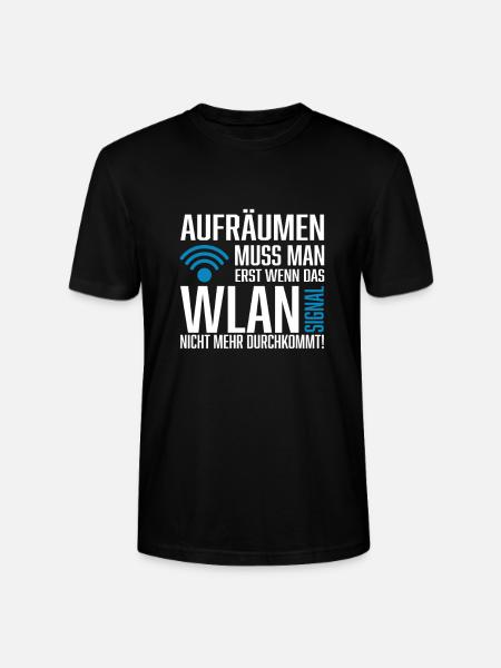 Wlan signal Spruch Nerd - Stanley/Stella Unisex Bio-T-Shirt CRAFTER - Schwarz