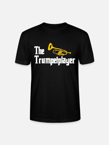 trumpet - Stanley/Stella CRAFTER Unisex Organic T-Shirt - black