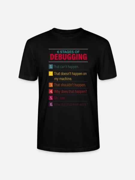 tech, tech tech support, geek, - Stanley/Stella Uniseks bio-T-shirt CRAFTER - zwart