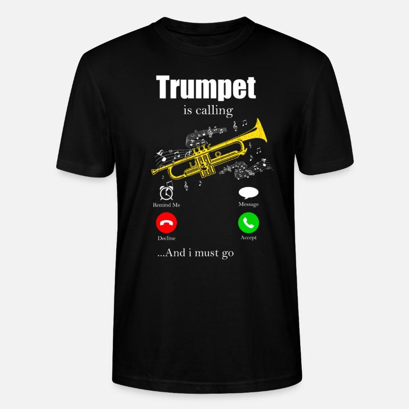 Trompete - Stanley/Stella Unisex Bio-T-Shirt CRAFTER - Schwarz