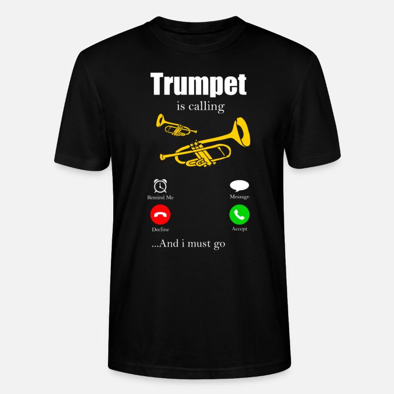 Trompete - Stanley/Stella Unisex Bio-T-Shirt CRAFTER - Schwarz