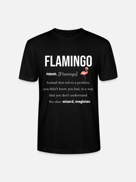 Flamingo - T-shirt bio CRAFTER Stanley Stella Unisexe - noir