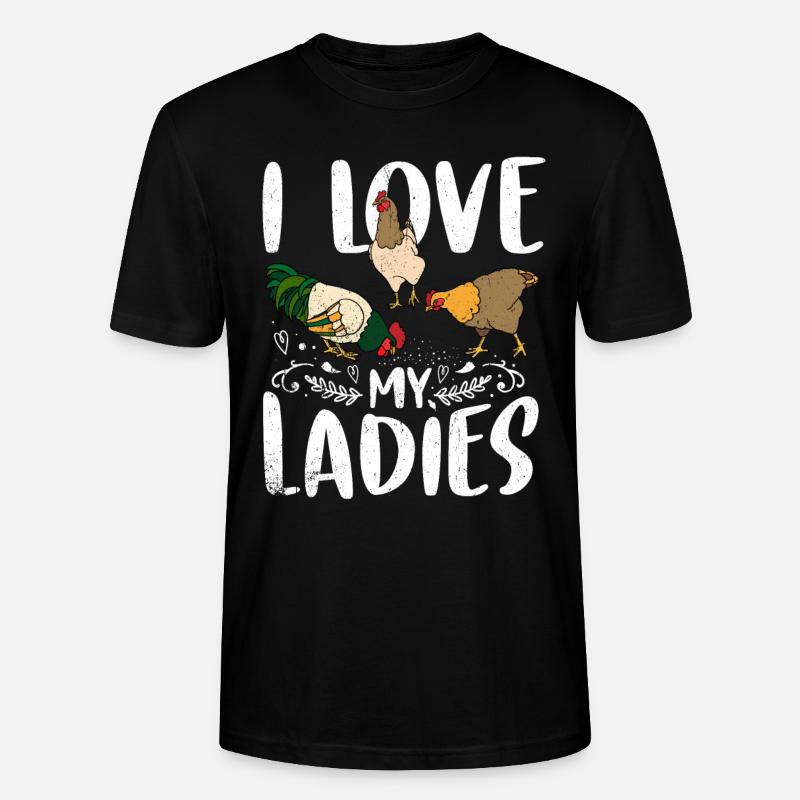 Huhn - Stanley/Stella Unisex Bio-T-Shirt CRAFTER - Schwarz