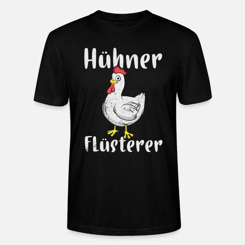 Huhn - Stanley/Stella Unisex Bio-T-Shirt CRAFTER - Schwarz
