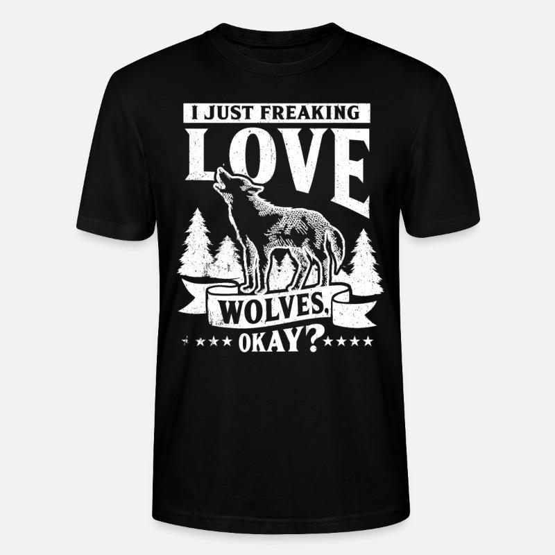 Wolf - Stanley/Stella Unisex Bio-T-Shirt CRAFTER - Schwarz