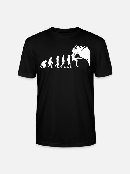 Klettern Boulder Wall Climber Evolution - Stanley/Stella Unisex Bio-T-Shirt CRAFTER - Schwarz