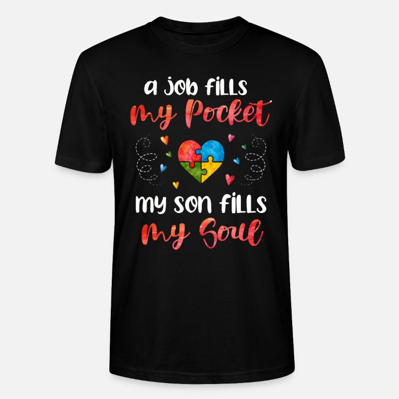 Autismus - Stanley/Stella Unisex Bio-T-Shirt CRAFTER - Schwarz