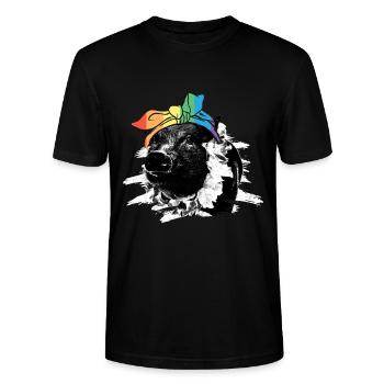 Autist Tshirt Autimus Geschenk Asperger Kinder - Stanley/Stella Unisex Bio-T-Shirt CRAFTER - Schwarz - Vorne - Alina (178cm) & Michal (187cm)