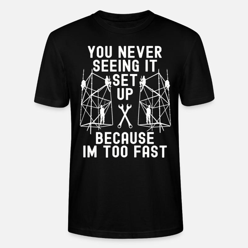 Tshirt constructeur d’échafaudages - T-shirt bio CRAFTER Stanley Stella Unisexe - noir